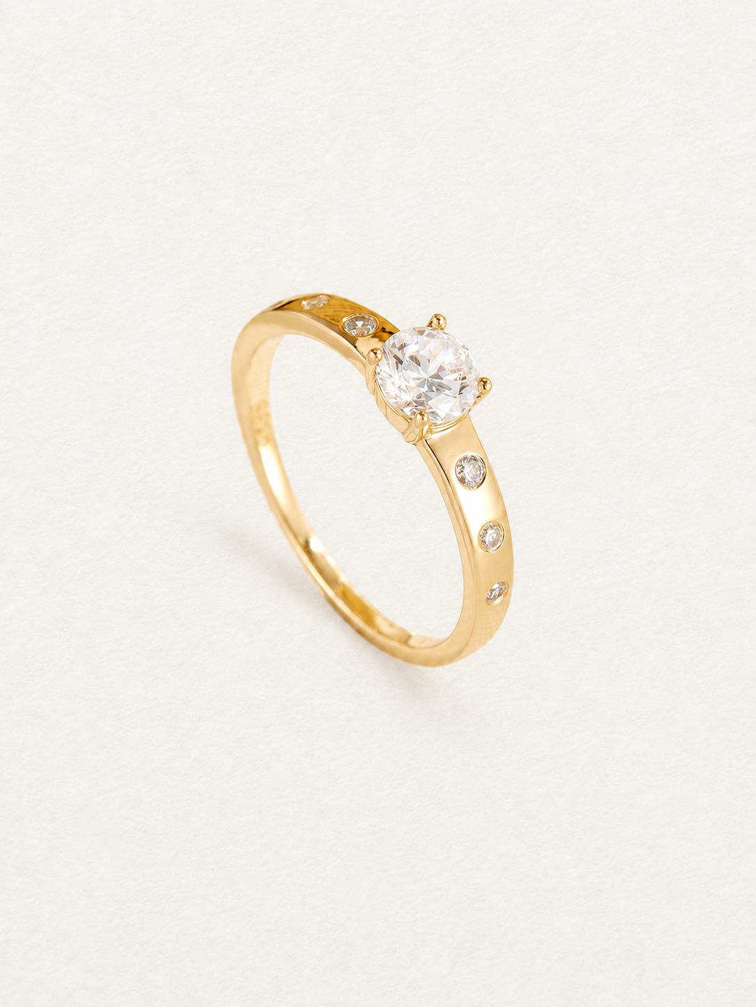 Classic Solitaire – Bague en zircone cubique (CZ)