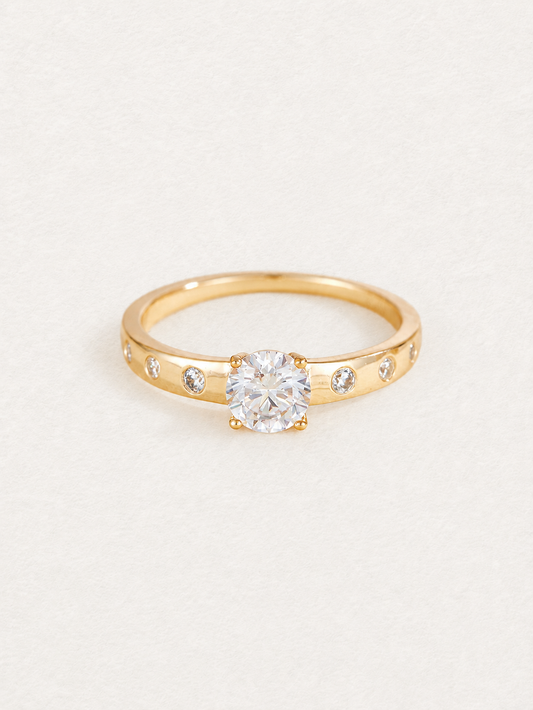 Classic Solitaire – Bague en zircone cubique (CZ)