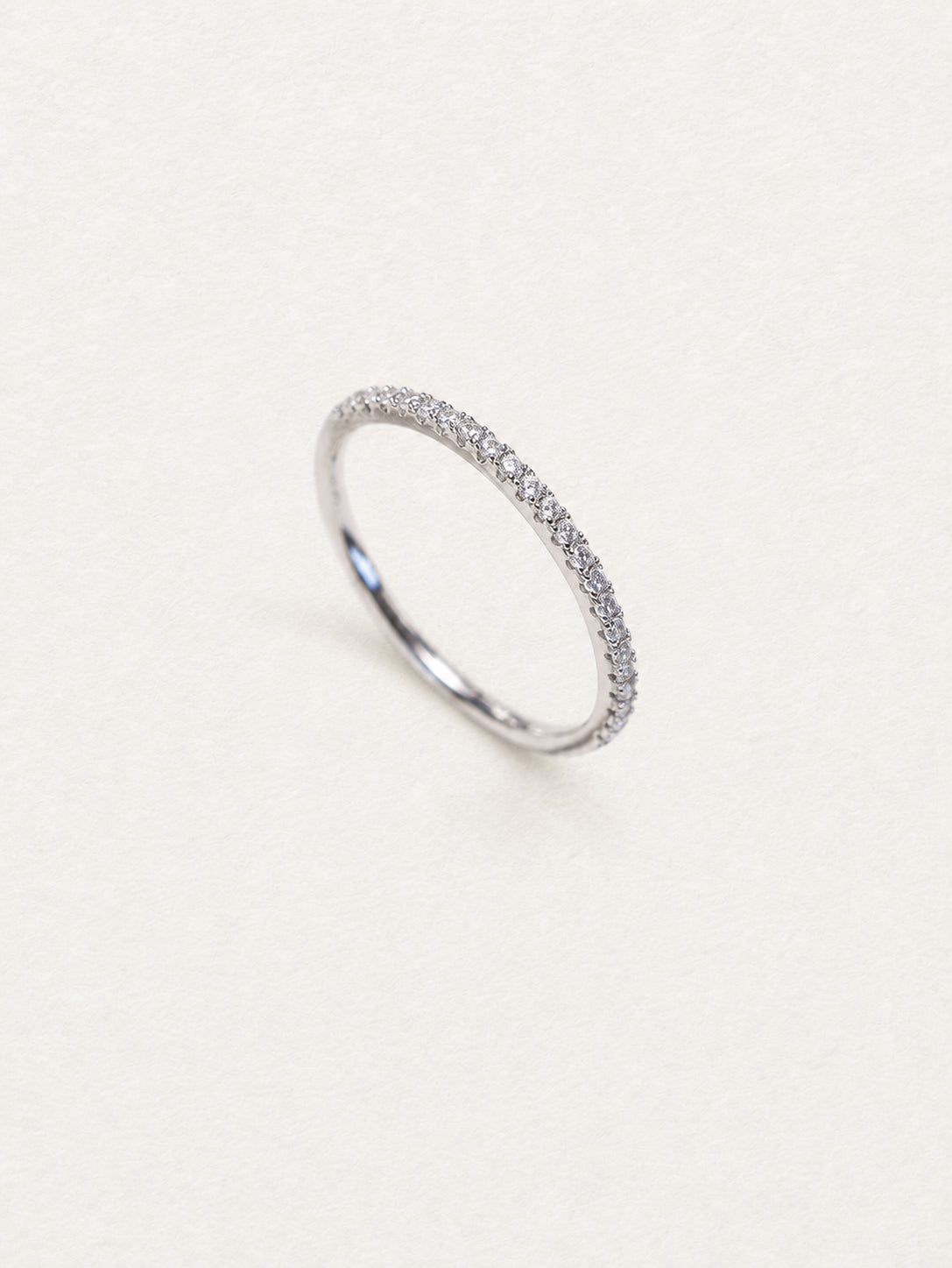 Starlight Pavé White Zircon Ring