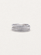 Starlight – Bague pavée de zircons blancs