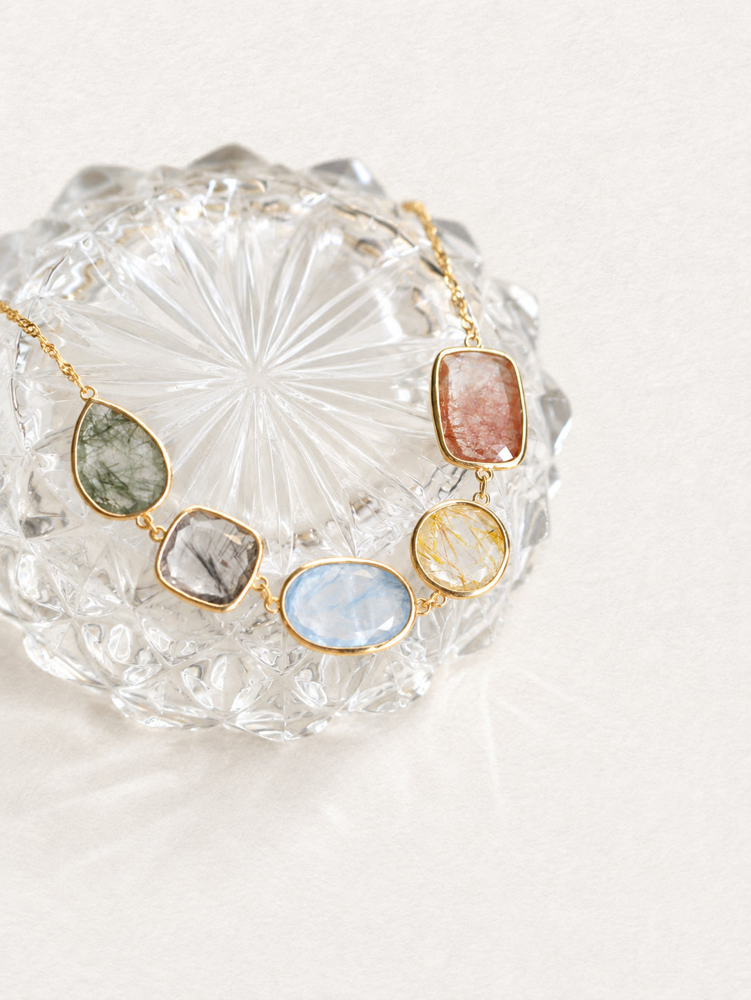 Bonbon Multicolor Rutilated Quartz Bracelet Christmas Limited Edition