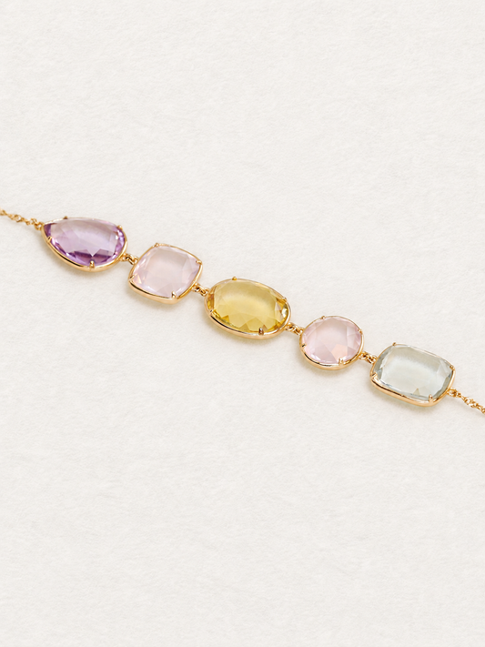Bonbon – Bracelet en quartz multicolore, édition limitée de Noël