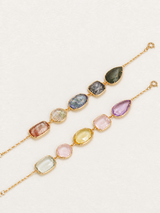 Bonbon – Bracelet en quartz multicolore, édition limitée de Noël