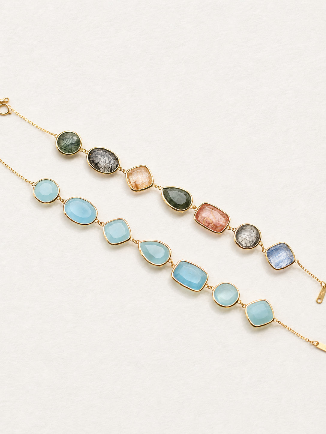 Bonbon Aquamarine Multi-Cut Bracelet