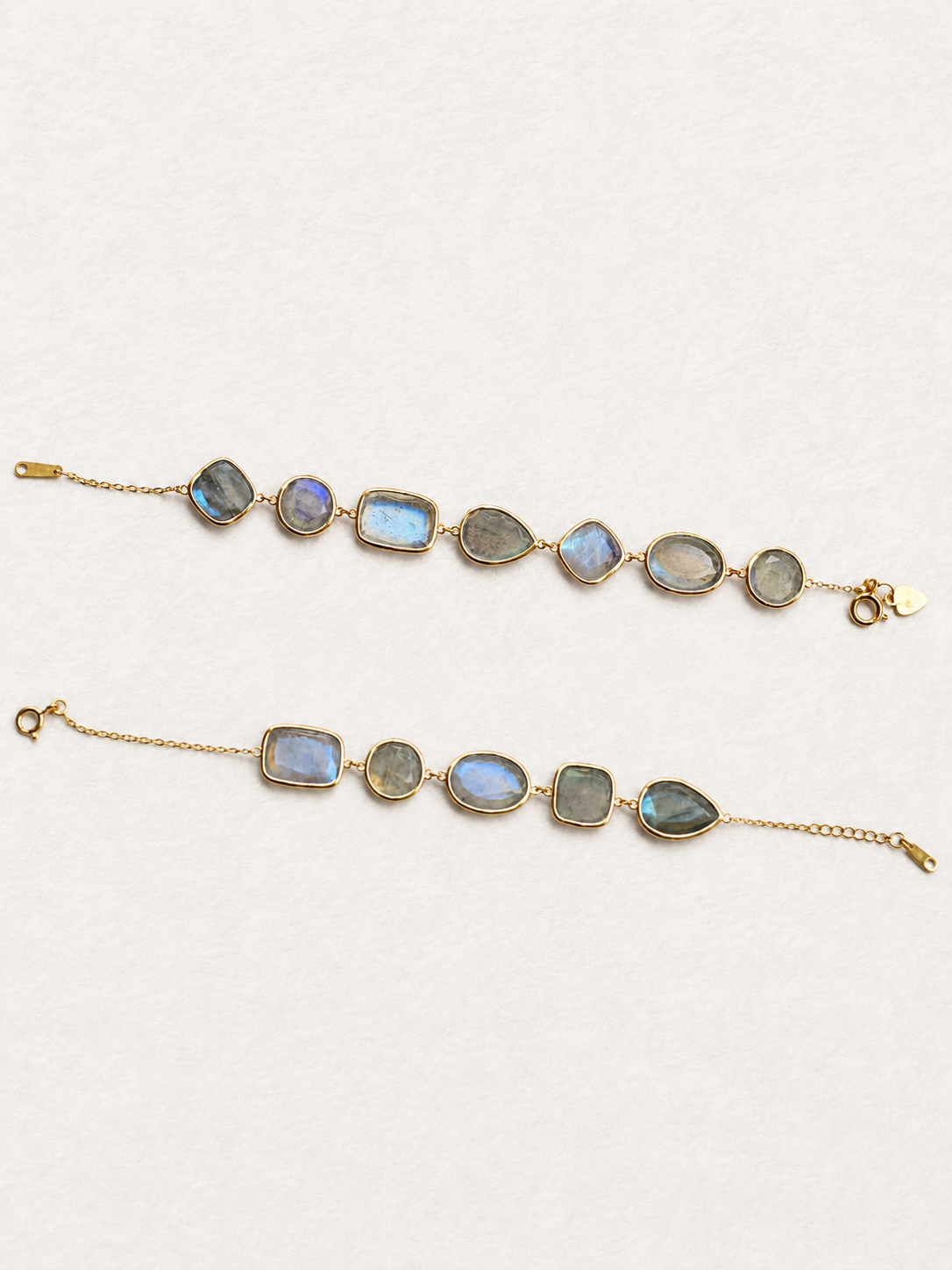 Bonbon – Bracelet en labradorite aux tailles variées