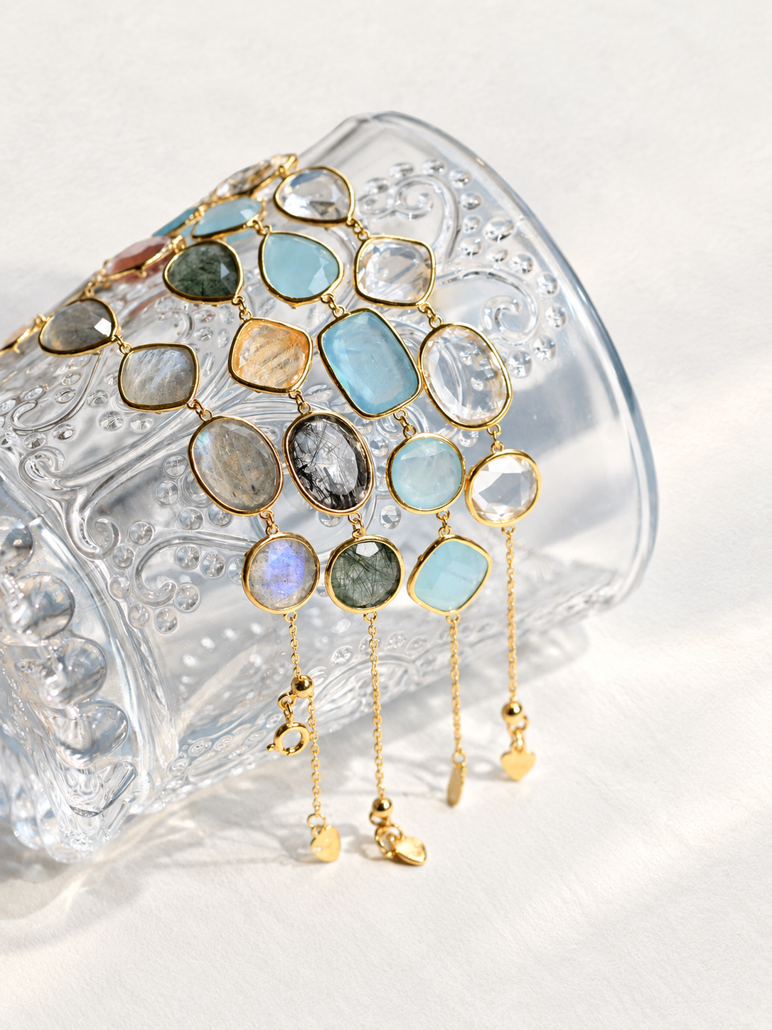 Bonbon – Bracelet en quartz transparent aux tailles variées