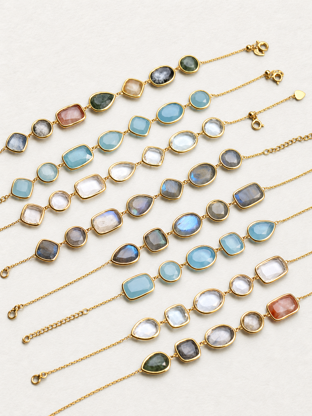 Bonbon – Bracelet en quartz transparent aux tailles variées