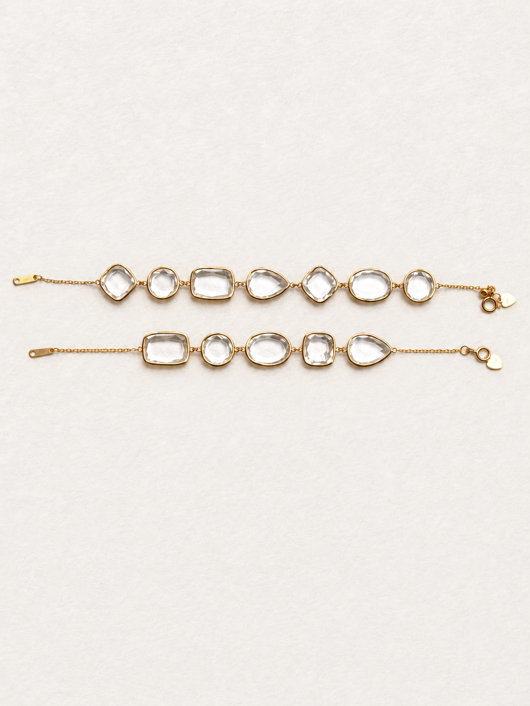Bonbon – Bracelet en quartz transparent aux tailles variées