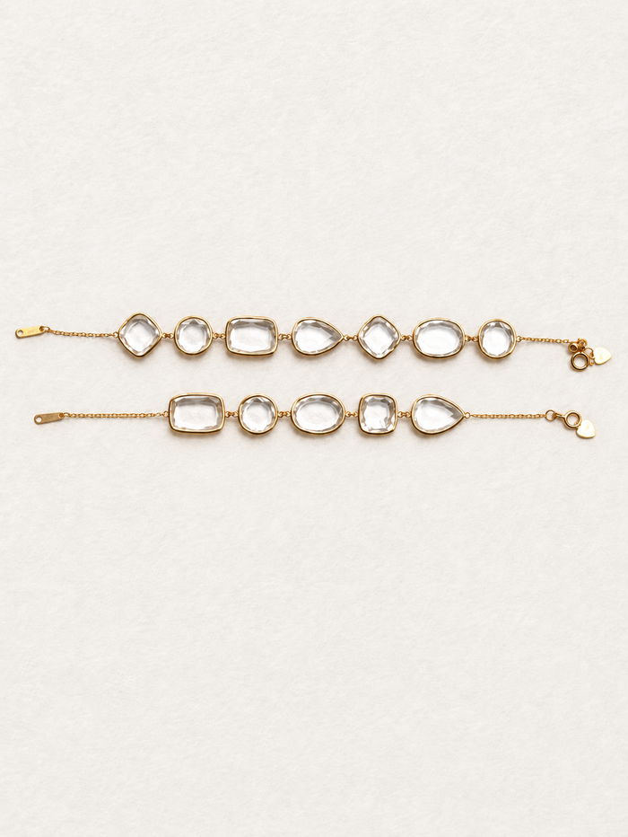 Bonbon – Bracelet en quartz transparent aux tailles variées