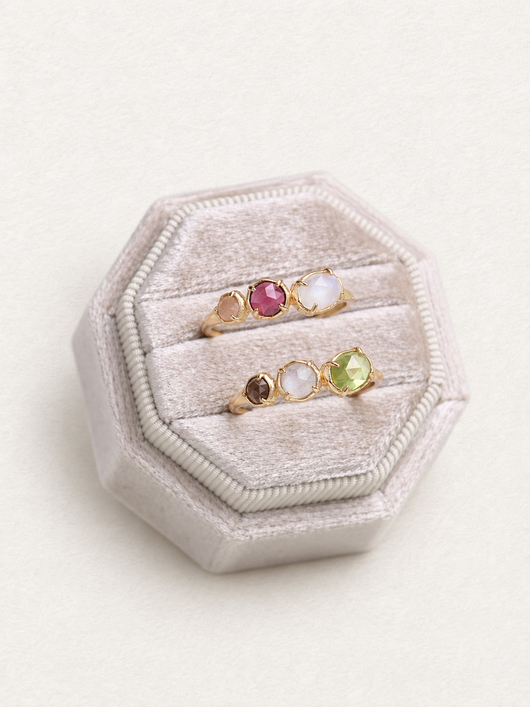 Bonbon Earth-Tone Gemstone Ring
