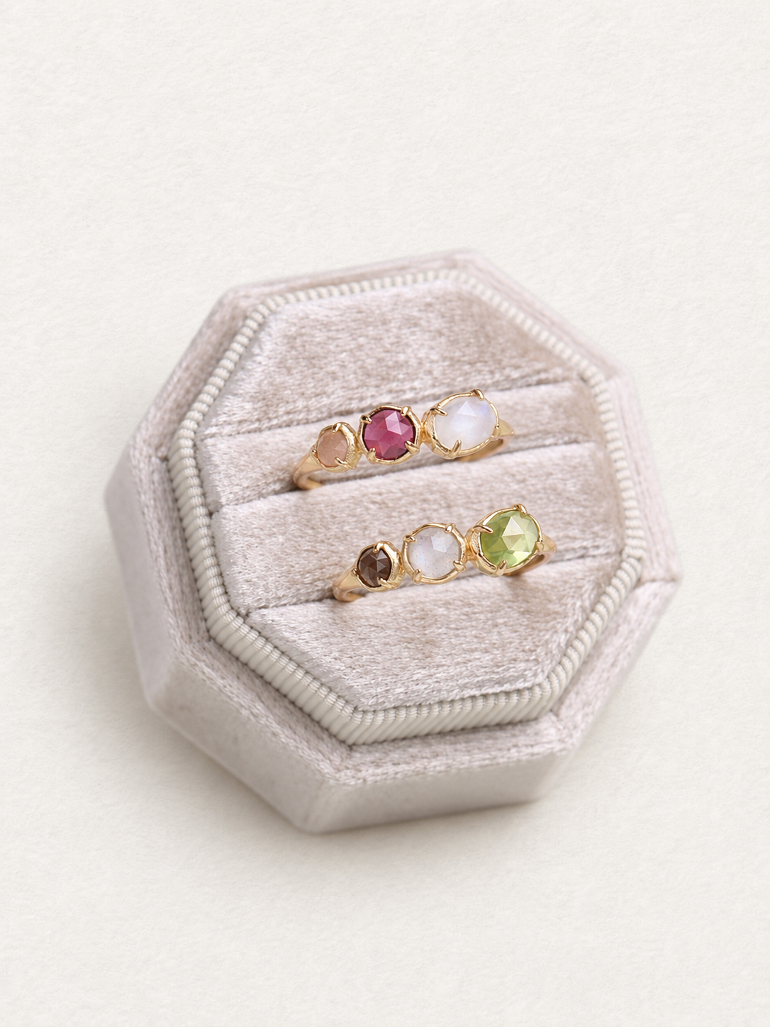 Bonbon Moonlight – Bague en pierres gemmes