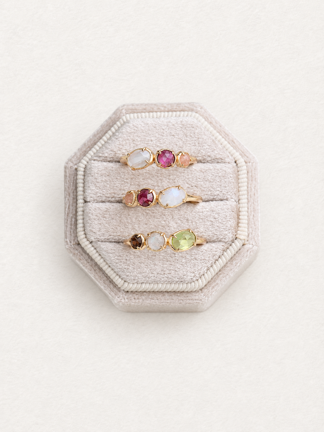 Bonbon Moonlight – Bague en pierres gemmes