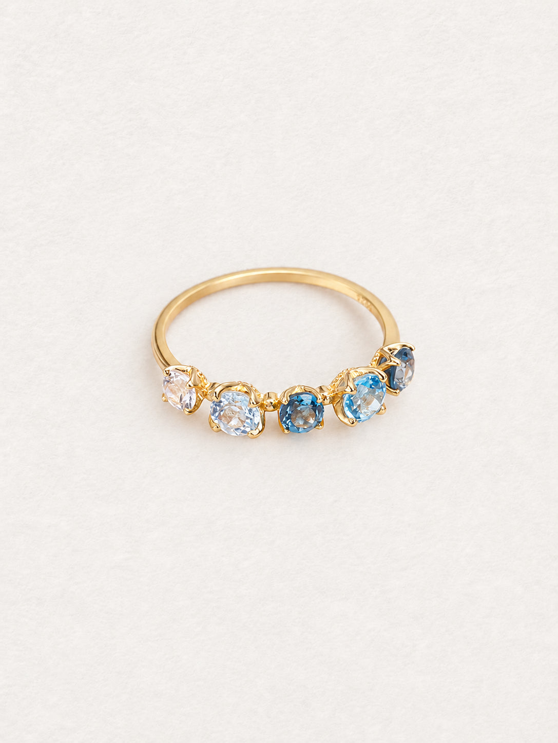 Bonbon Blue Gradient Topaz Ring
