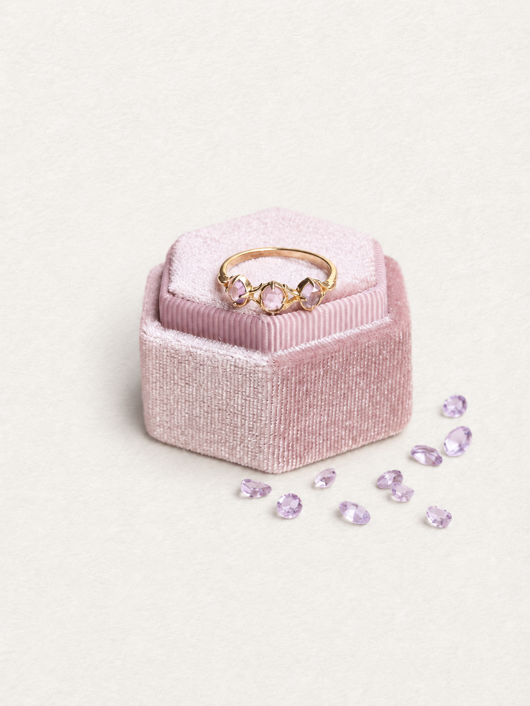 Bonbon – Bague en améthyste