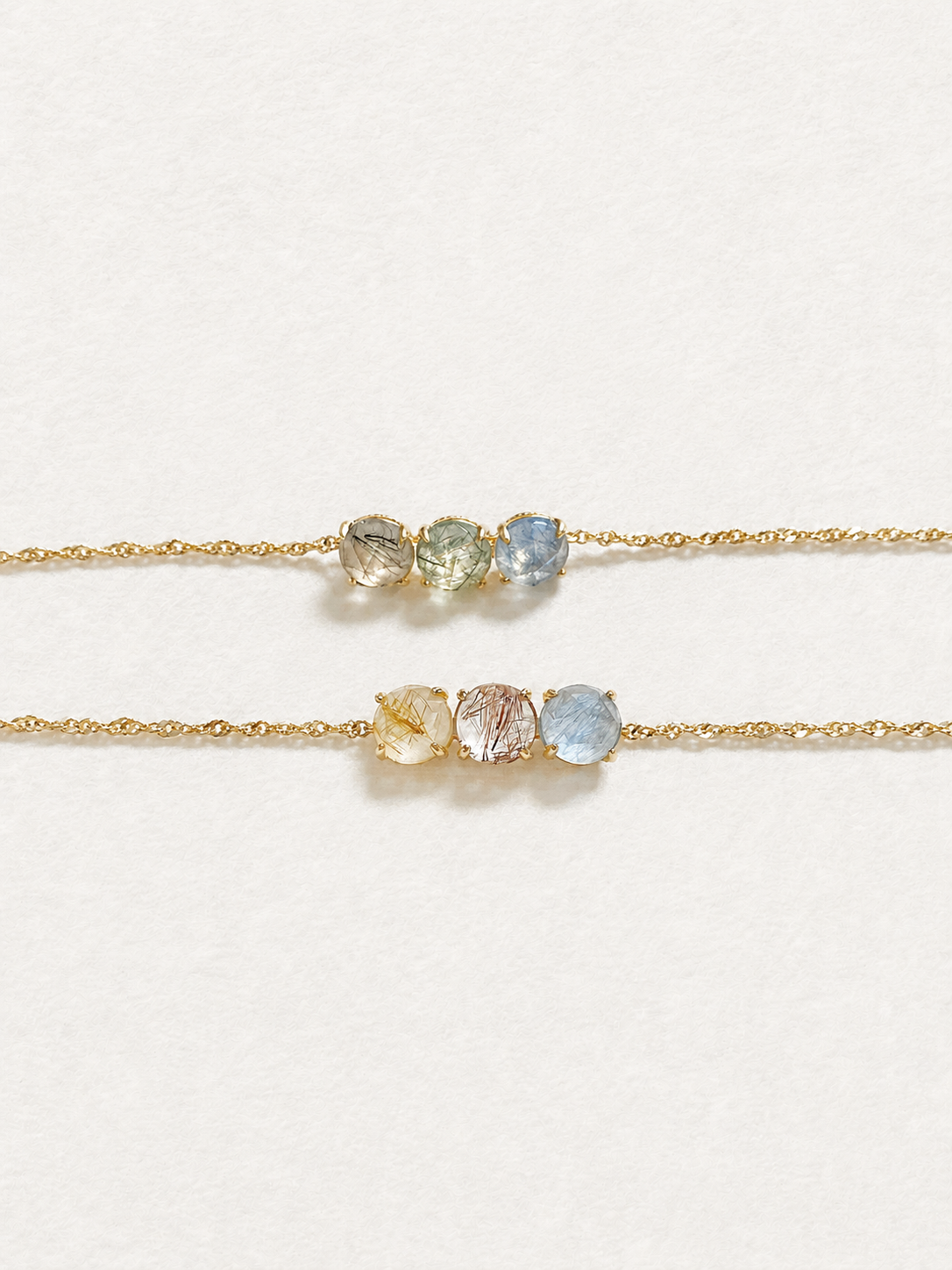 Bonbon Tri-Color Rutilated Quartz Bracelet Christmas Limited Edition