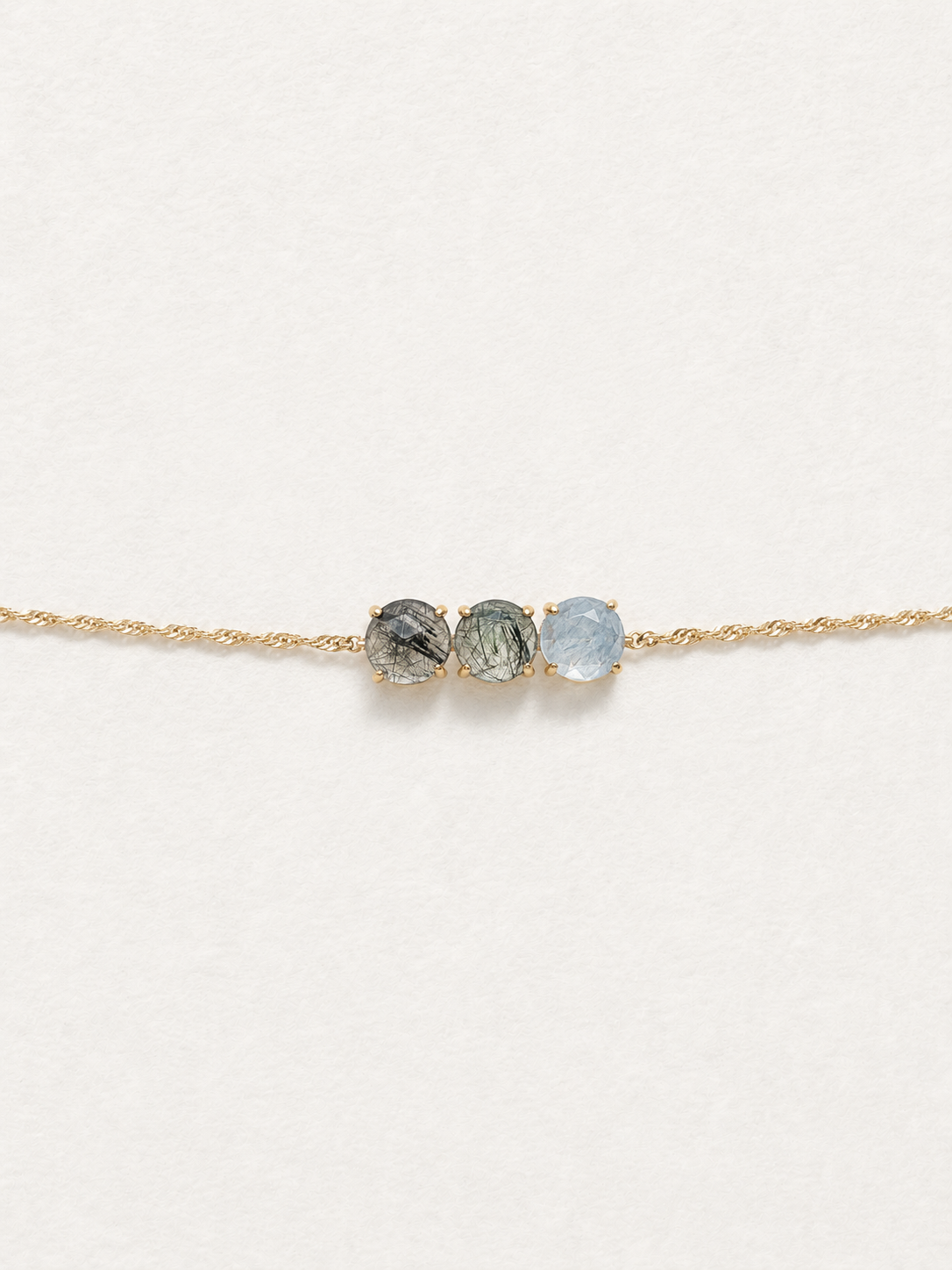 Bonbon Tri-Color Rutilated Quartz Bracelet Christmas Limited Edition