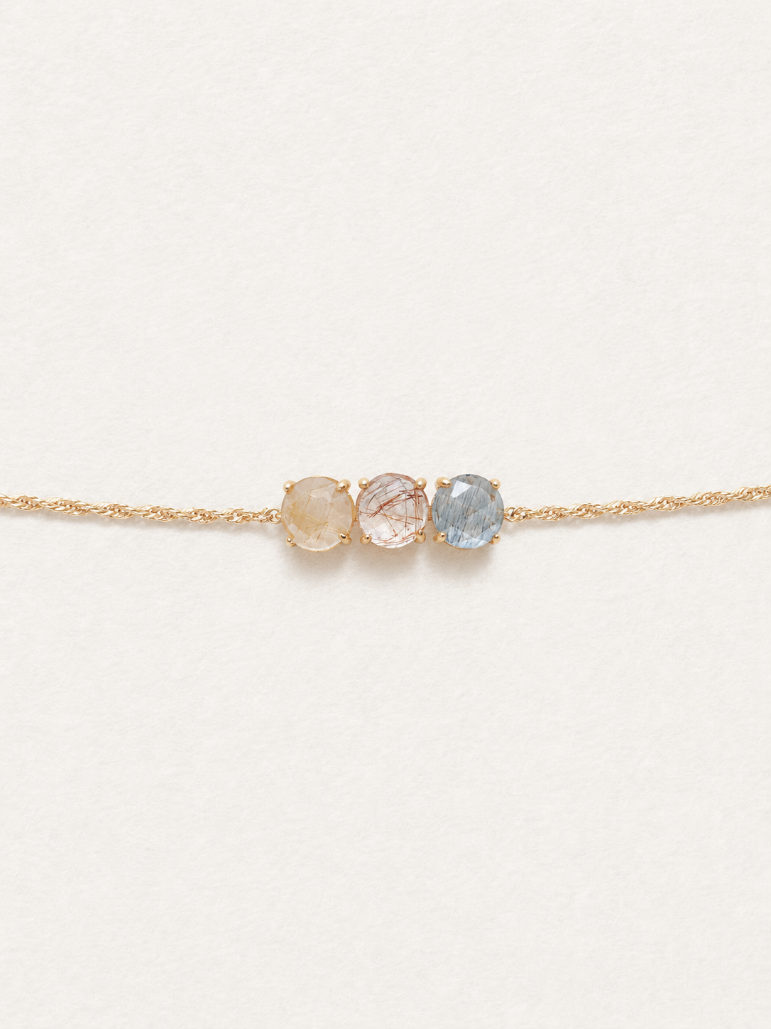 Bonbon Tri-Color Rutilated Quartz Bracelet Christmas Limited Edition