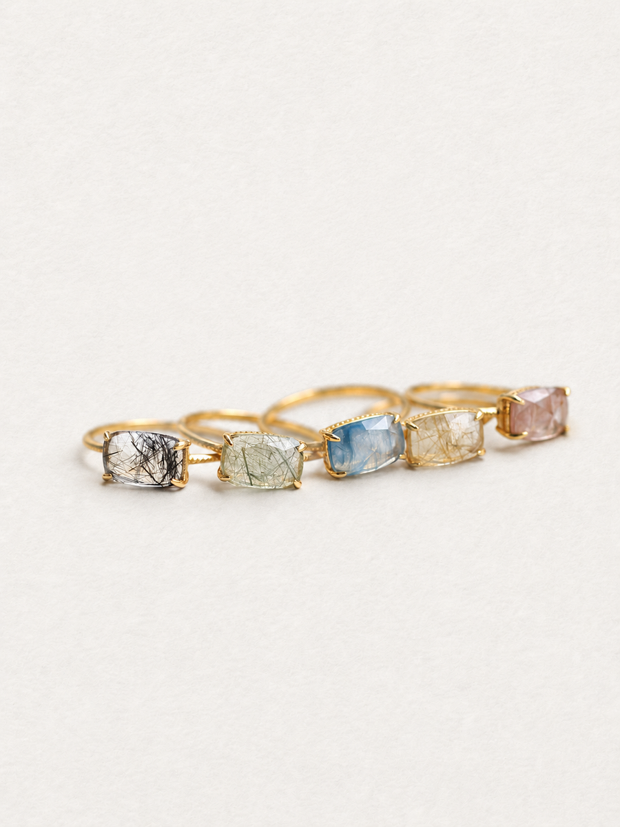Bonbon Rutilated Quartz Ring Christmas Limited Edition