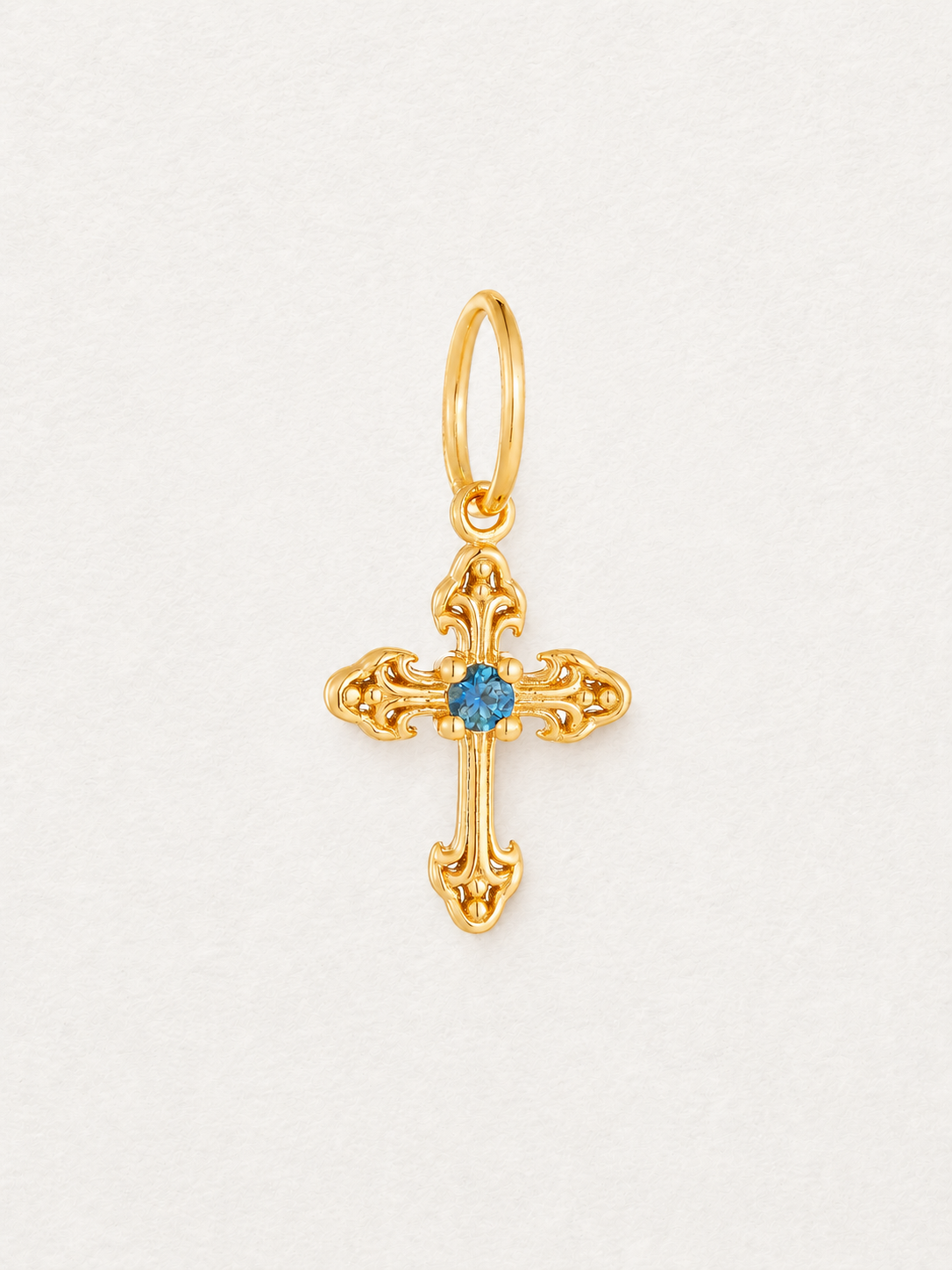 Cross Sapphire Pendant