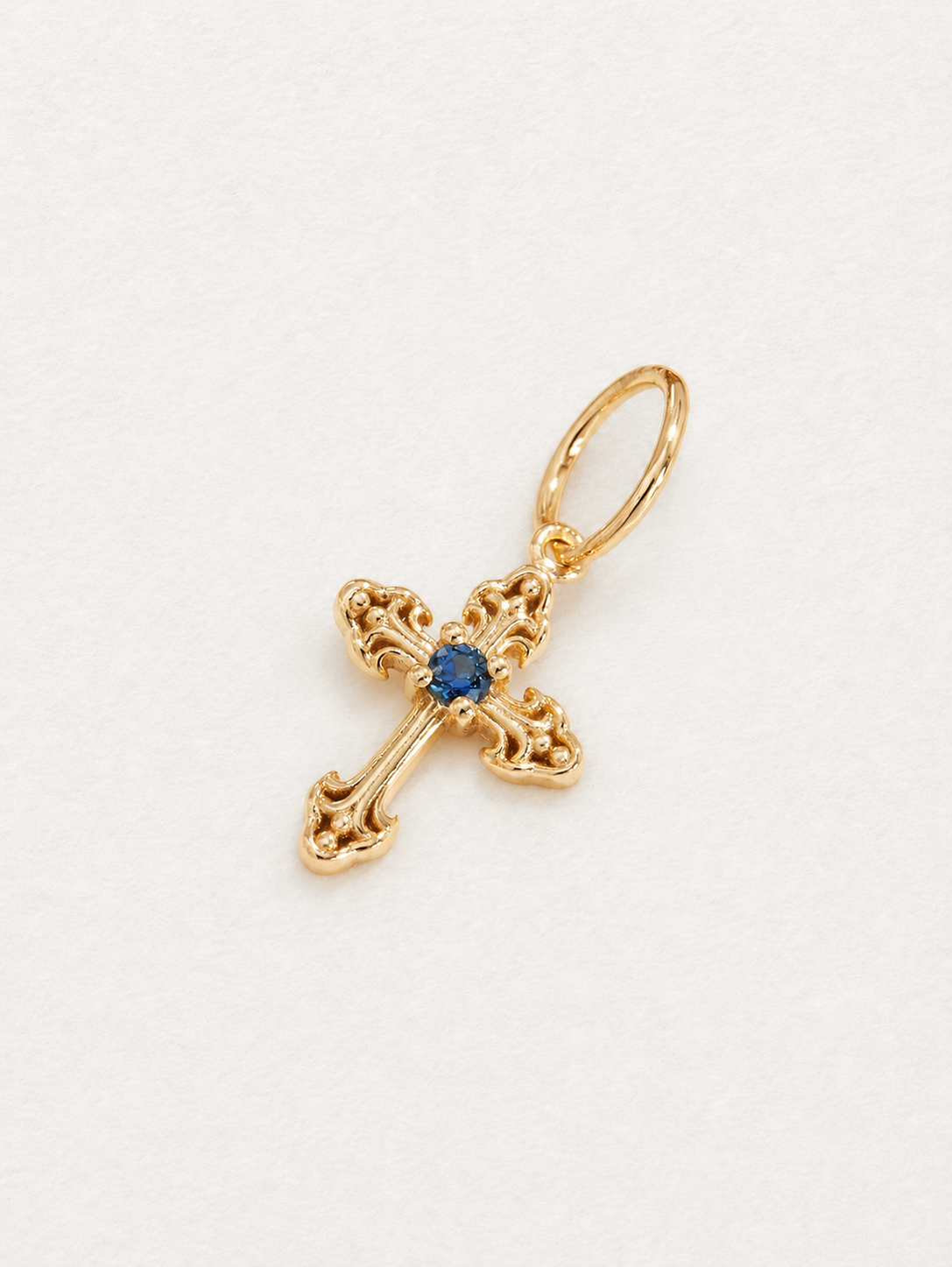 Cross Sapphire Pendant