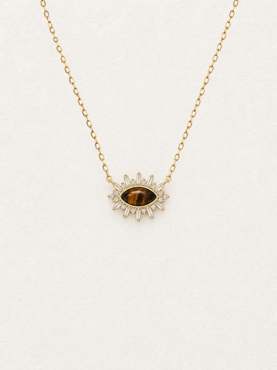 Sunburst Tiger Eye Necklace