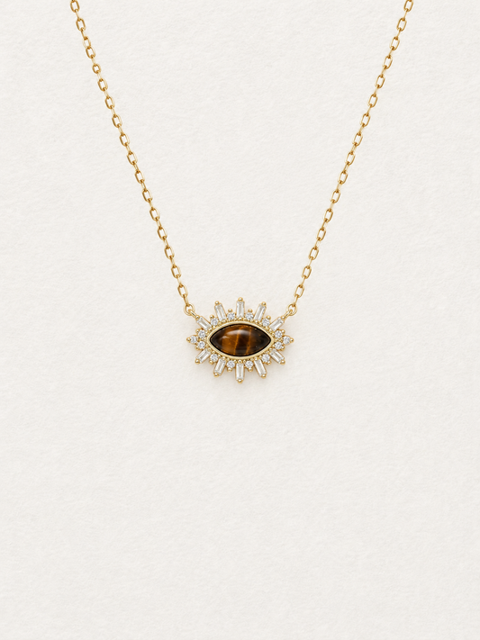 Sunburst – Collier en œil-de-tigre