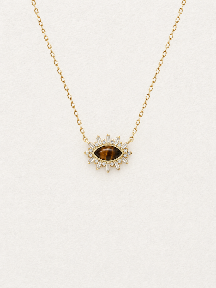 Sunburst Tiger Eye Necklace