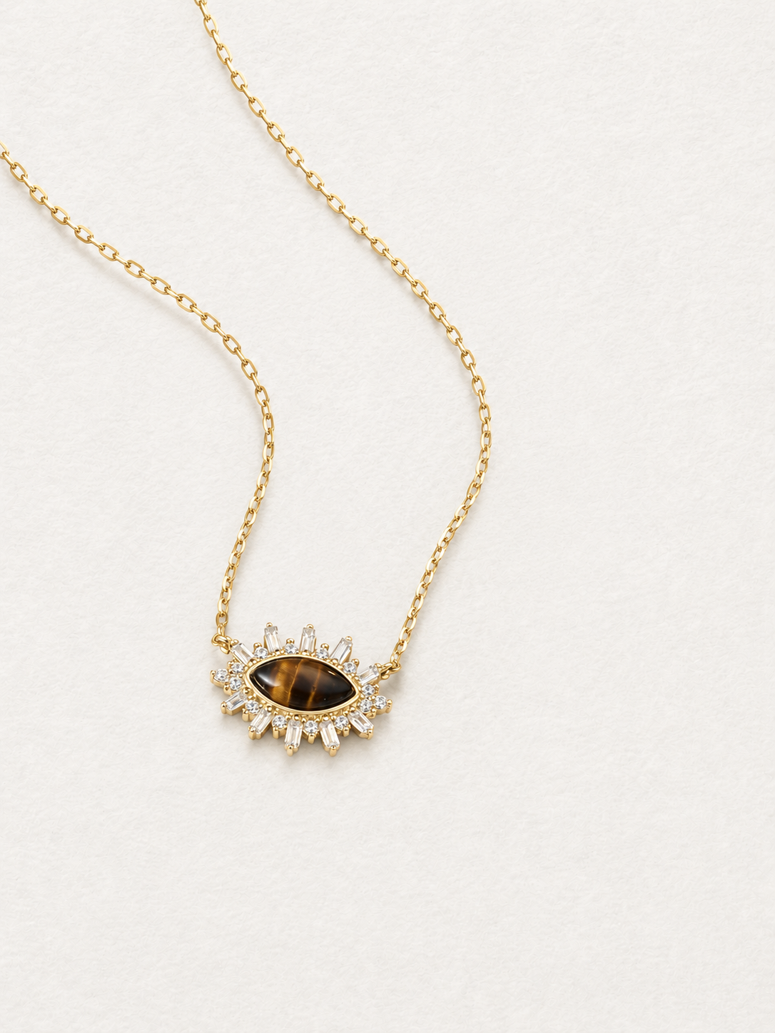 Sunburst Tiger Eye Necklace