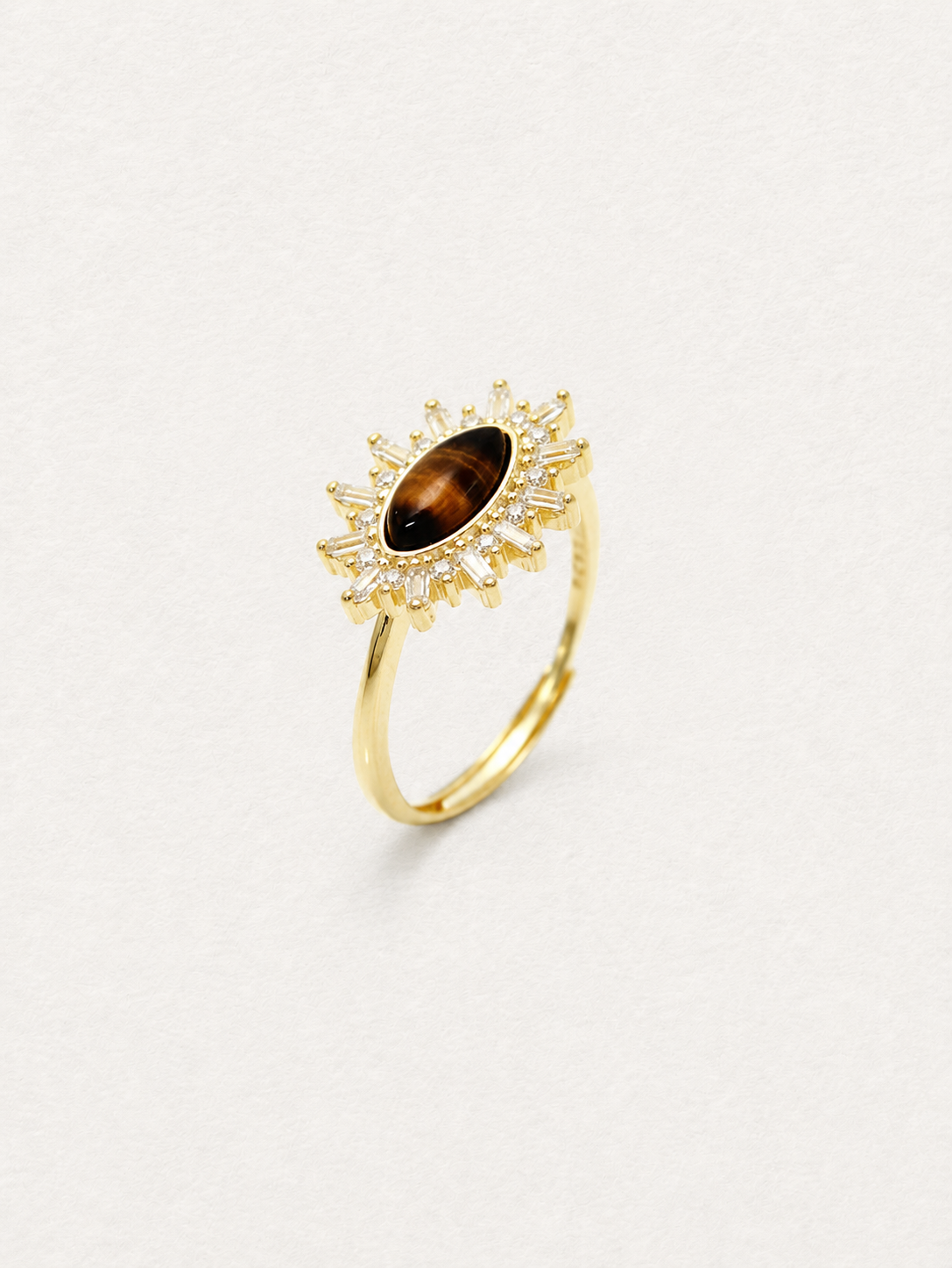 Sunburst Tiger Eye Ring