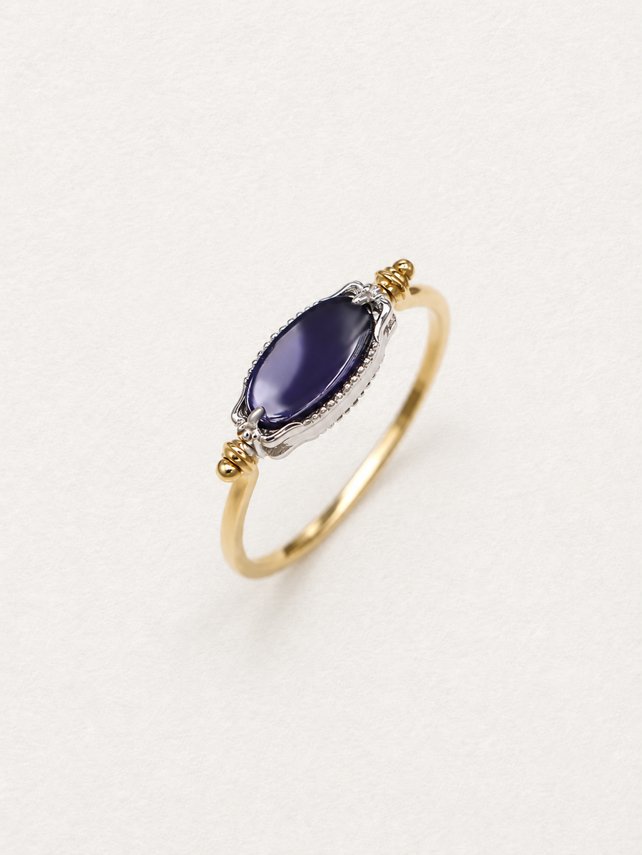 Reversible Iolite Ring