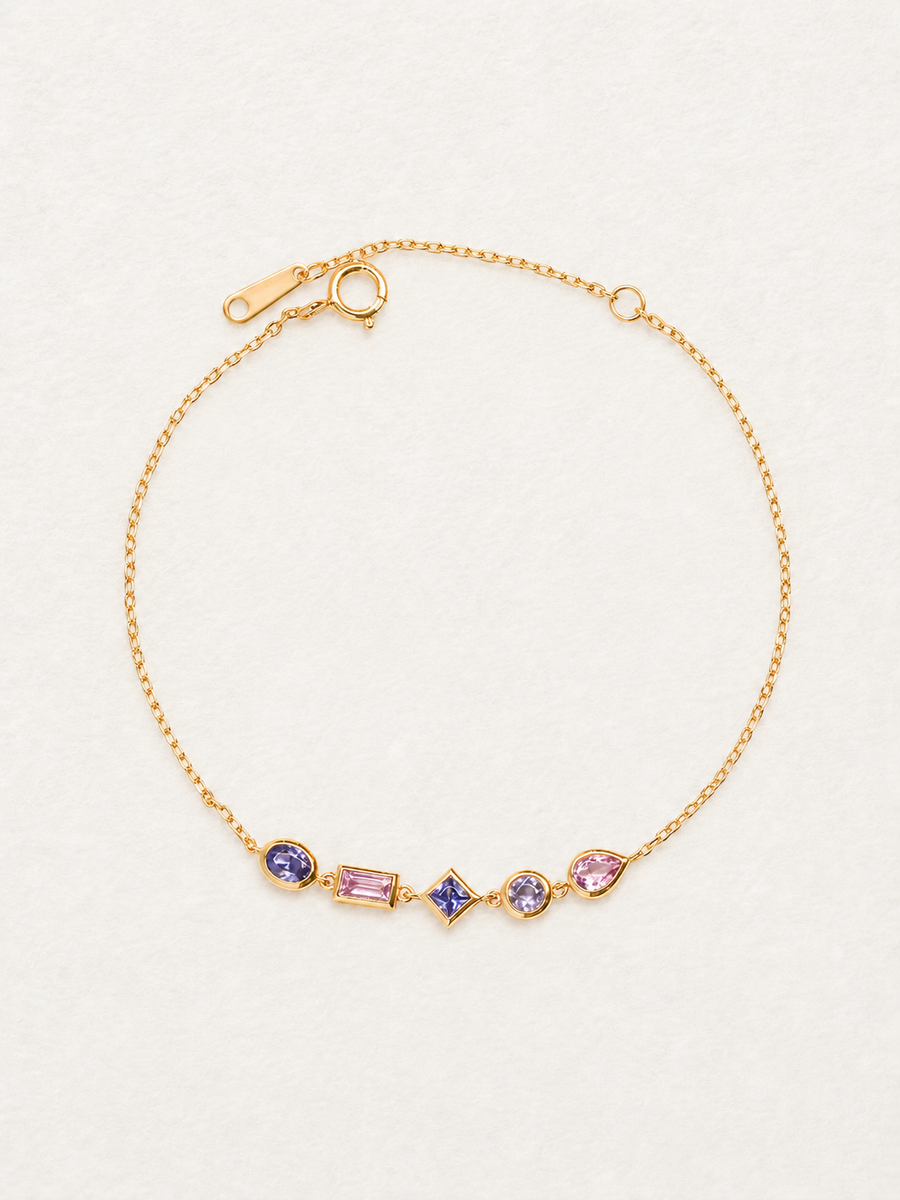 Bonbon Violet Gemstone Bracelet