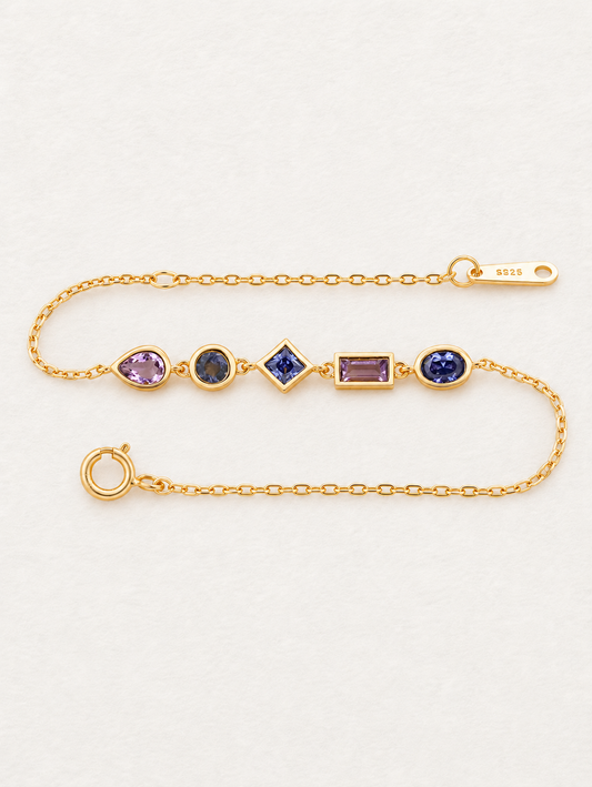 Bonbon Violet Gemstone Bracelet