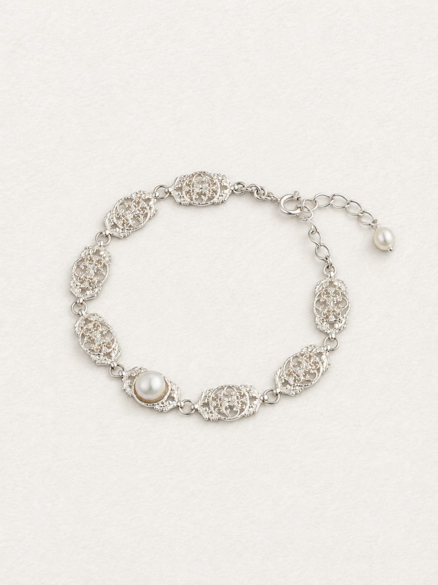 Lace Pearl Bracelet