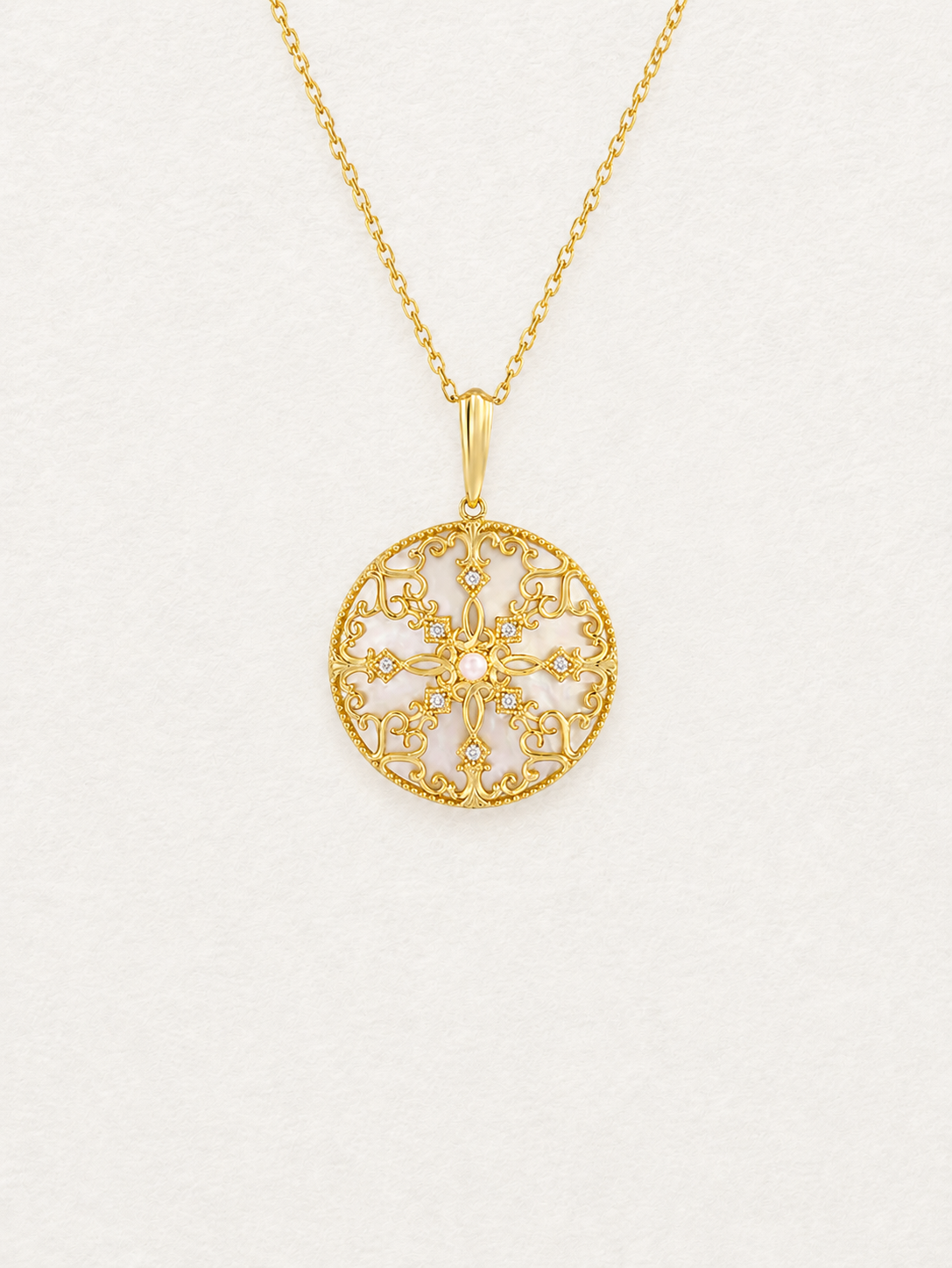 Rococo Reversible Pearl Pendant