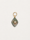 Diamond-Shaped Black Shell Pendant