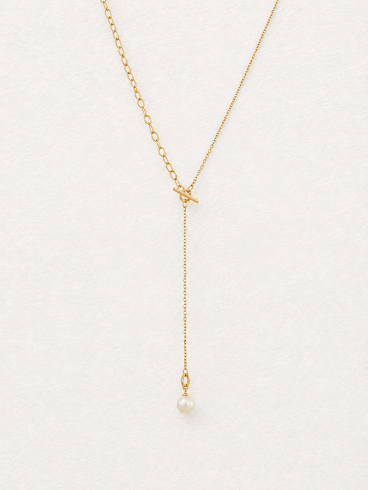 Pearl Lariat Necklace