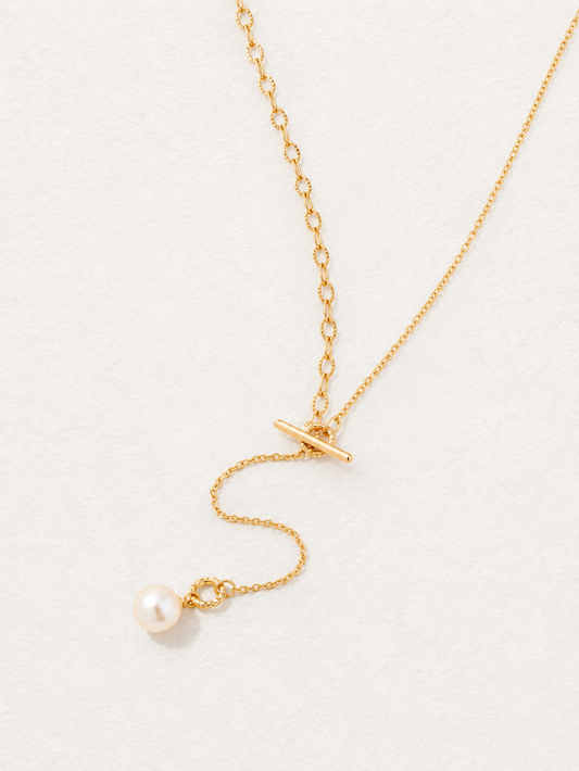 Pearl Lariat Necklace