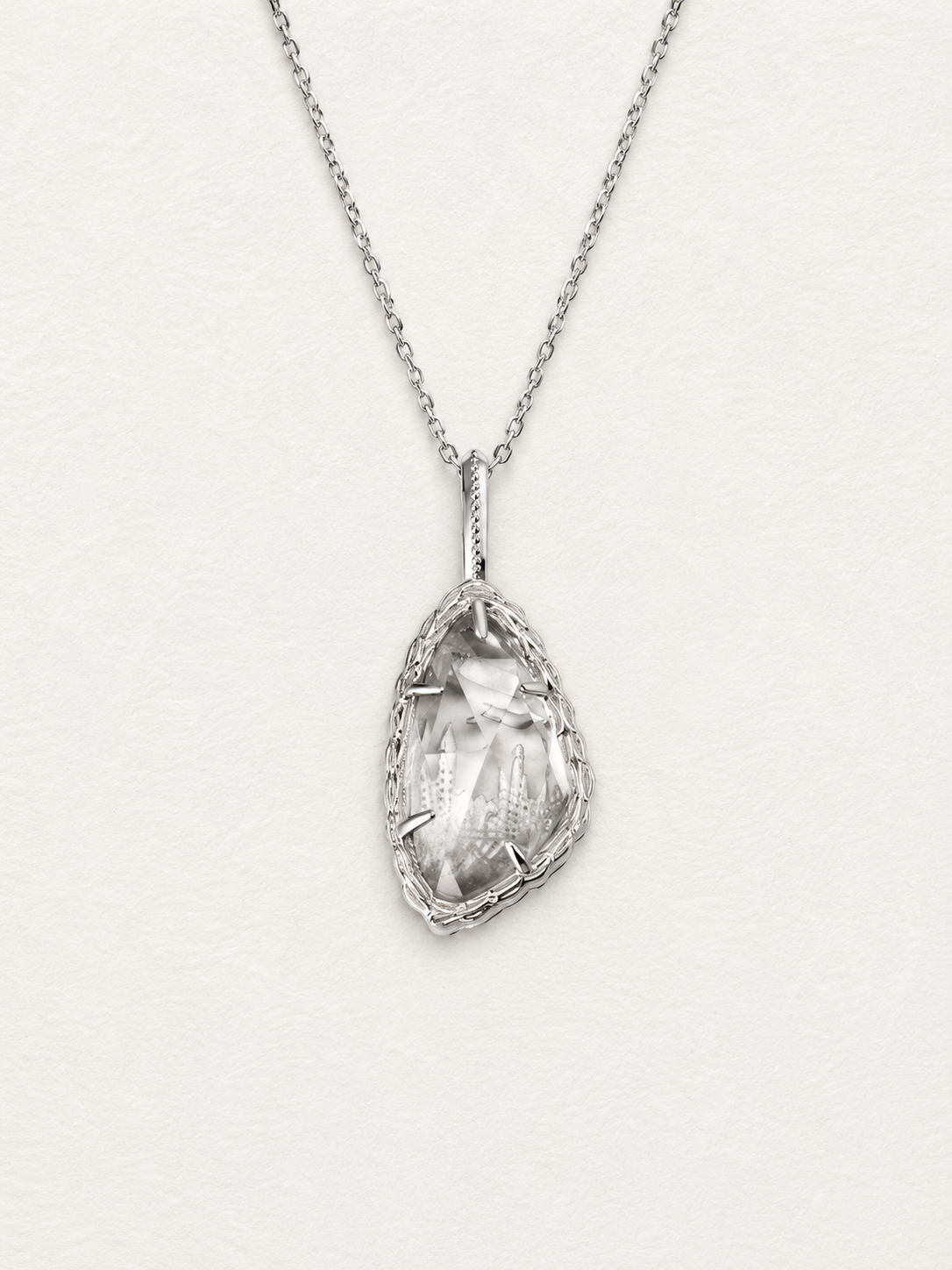 Harry Potter Enchanted Castle Clear Quartz Pendant