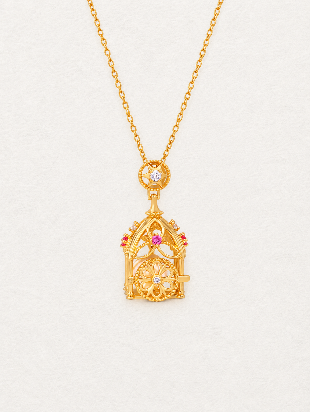 Pumpkin Carriage Locket Pendant