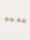 Two-Carat Round-Cut Huggie Earrings