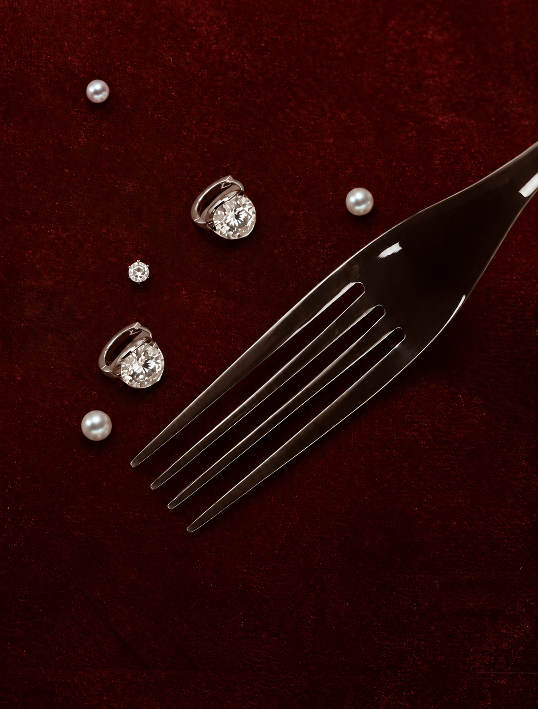 Two-Carat Round-Cut Huggie Earrings