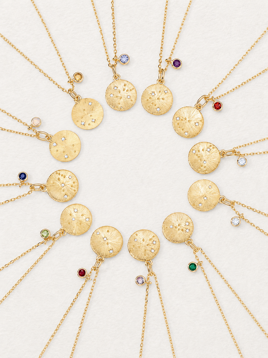 Virgo Sapphire Zodiac Necklace