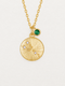 Taurus Emerald Zodiac Necklace