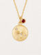 Cancer Ruby Zodiac Necklace