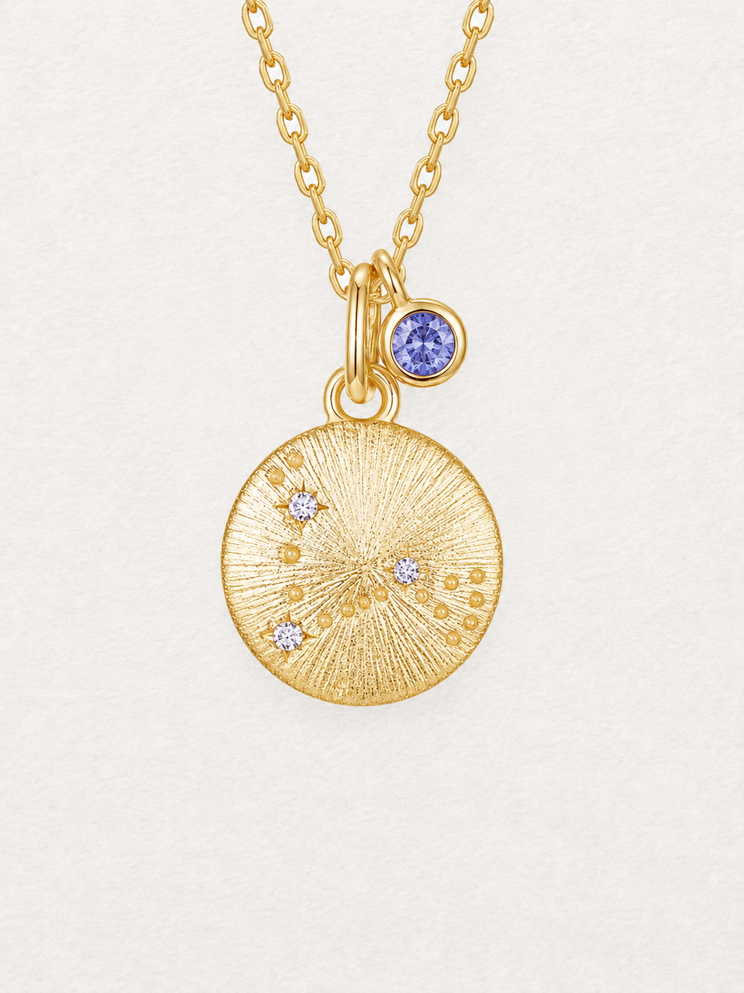 Sagittarius Tanzanite Zodiac Necklace