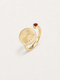 Capricorn Garnet Zodiac Ring