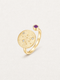 Aquarius Amethyst Zodiac Ring