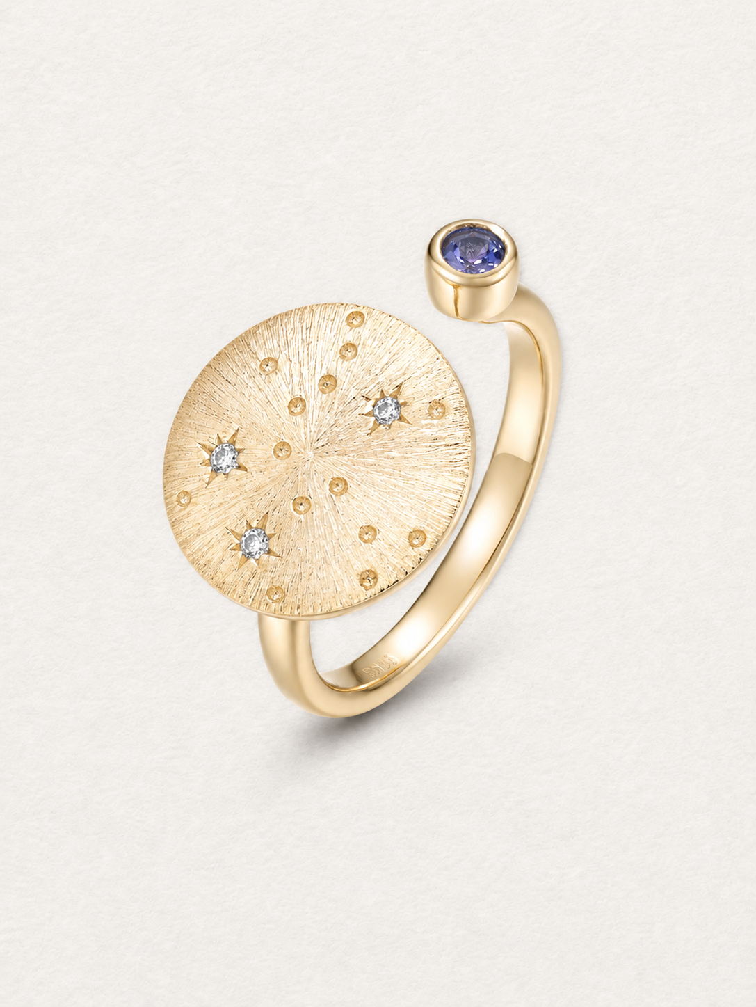 Sagittarius Tanzanite Zodiac Ring