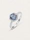 Geometric Alexandrite Ring