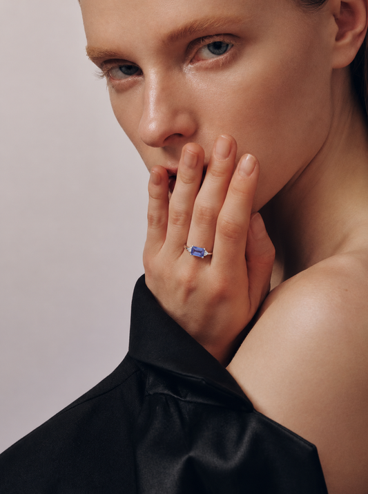 Emerald-Cut Alexandrite Ring